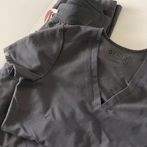 Figs scrub set charcoal